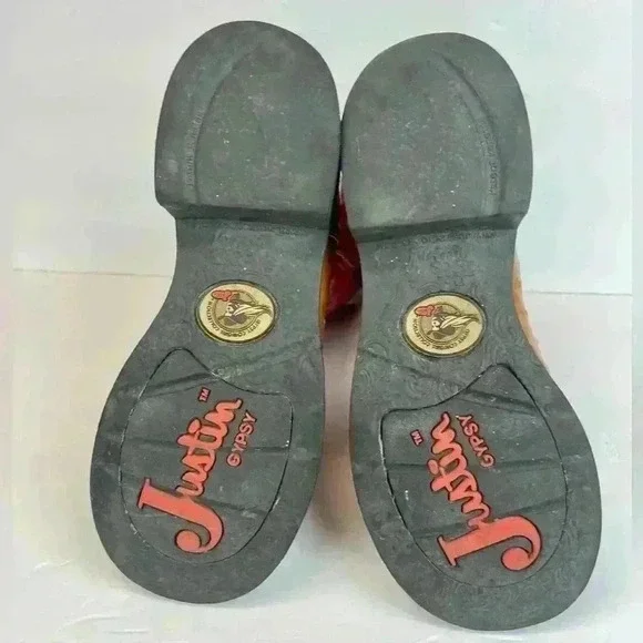 Justin Gypsy Boots L9911 Ladies Casual Boot Size 6.5B Leather - Picture 5 of 10